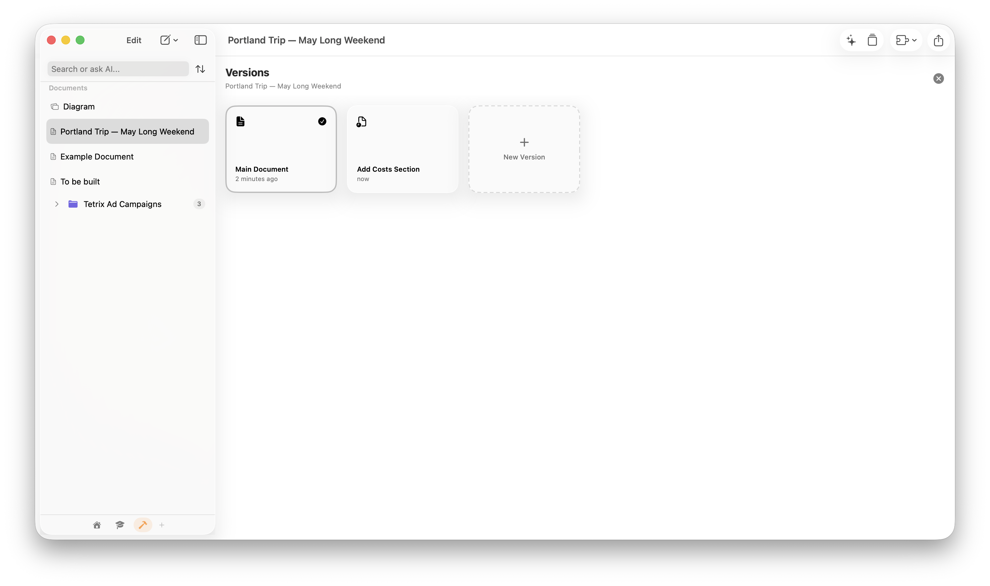 Document Versions